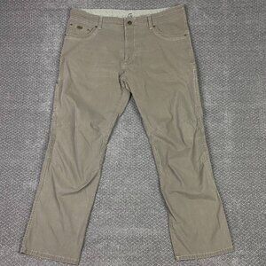 Kuhl Revolvr Pants Men's 42 x 32 Olive Green Hiking Outdoor Cargo Gorpcore